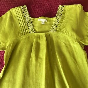 Green cotton blouse